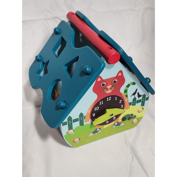 Ginsey OOPS wooden Happy House shape sorter no shapes - Picture 6 of 10
